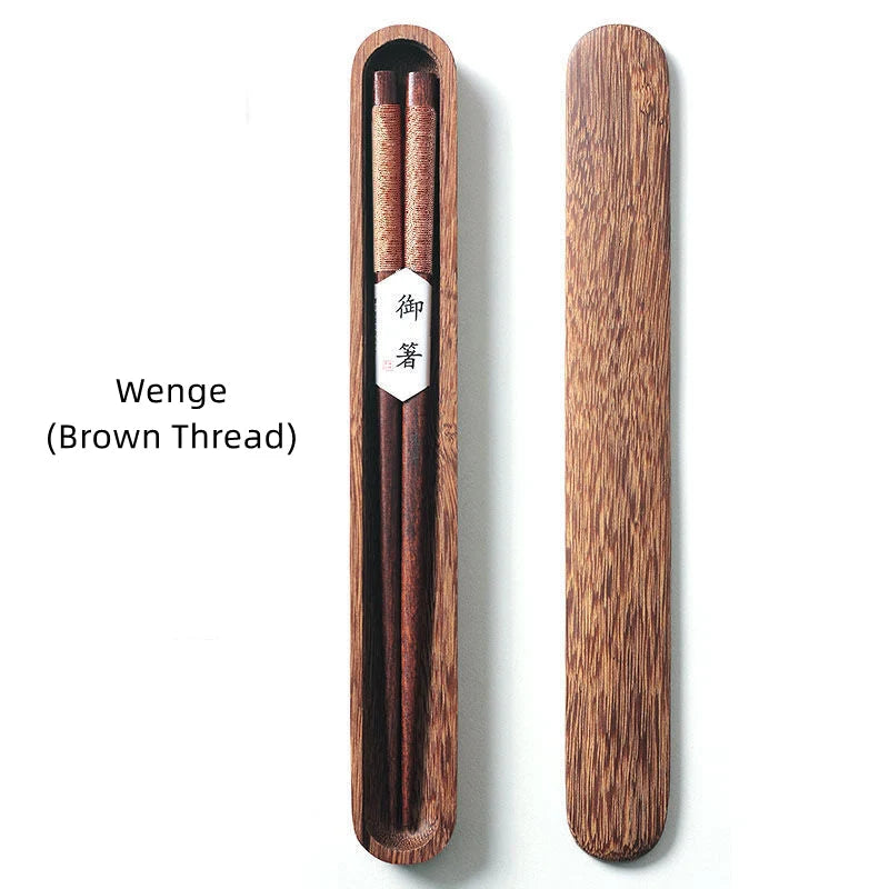 MASU Walnut Wood Chopsticks in Wooden Box