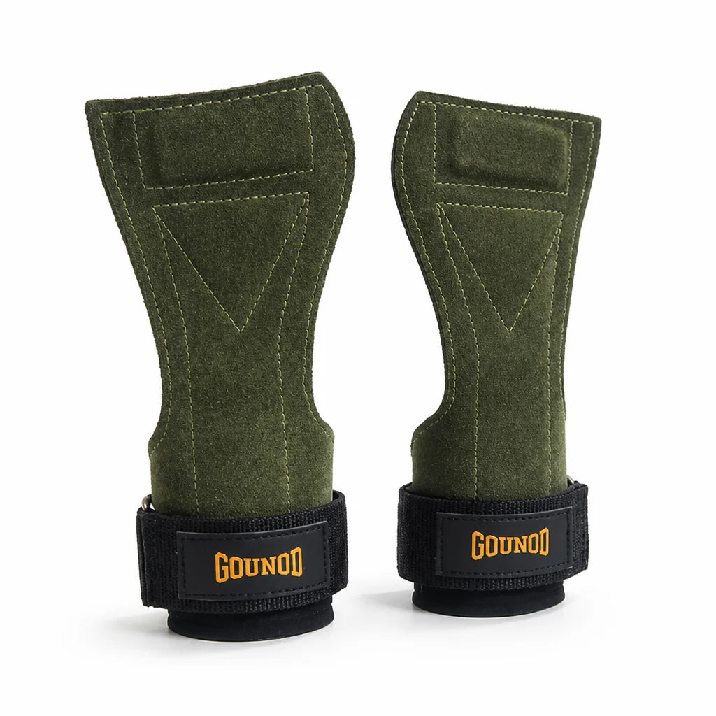 High-Quality Cowhide Leather Gloves for Weightlifting, Blister Resistant