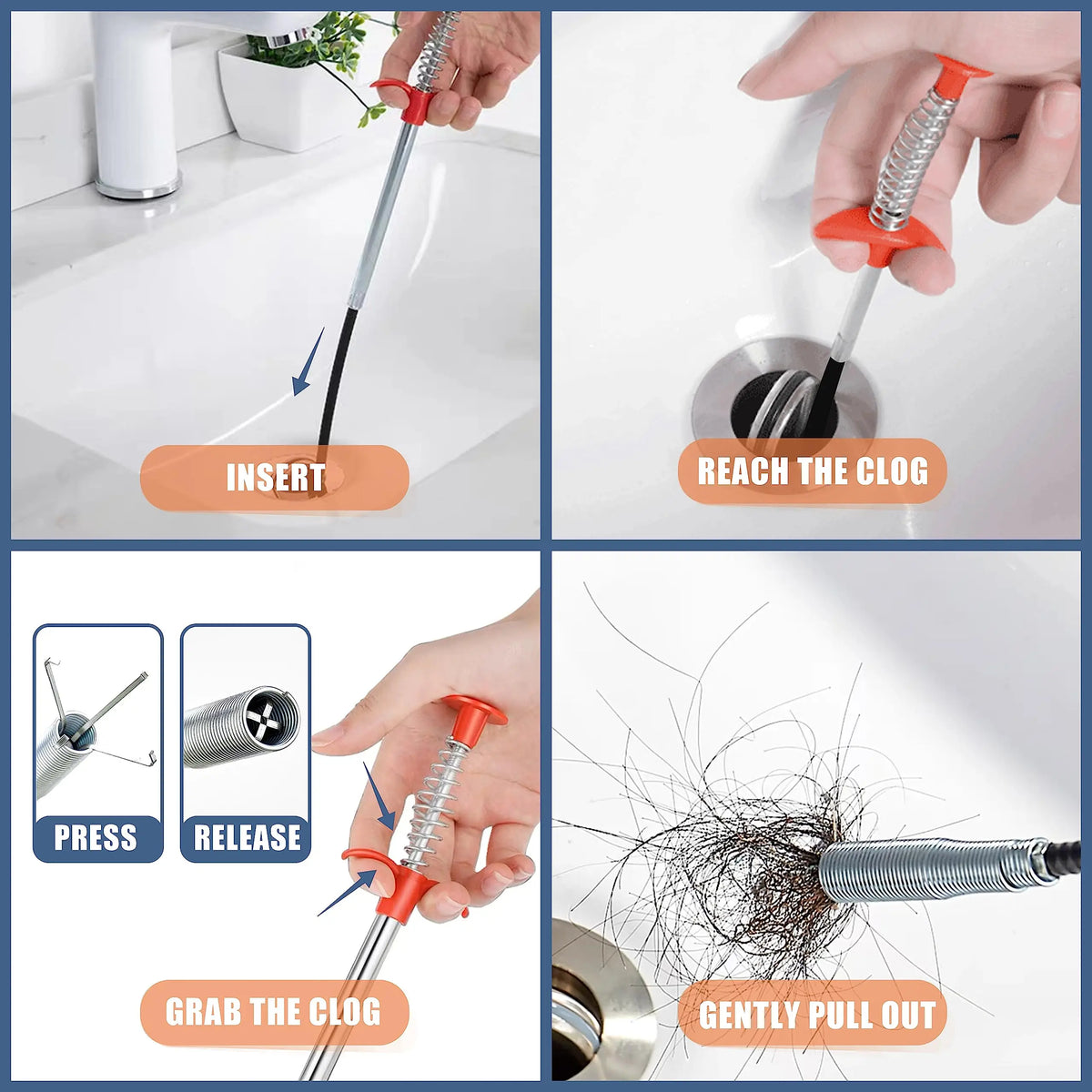 Drain Cleaner Set 9 Pieces