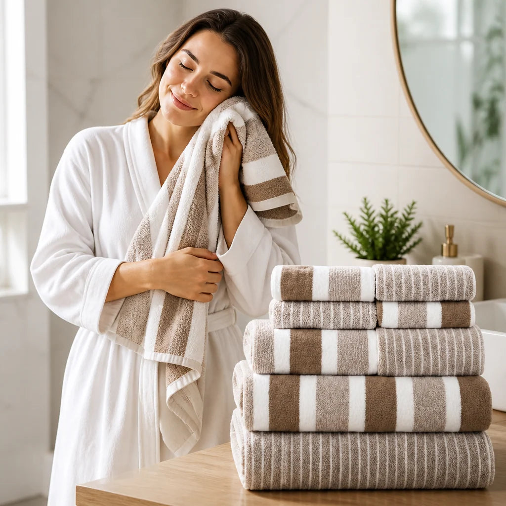 Bath Towel Set Microfiber Quick Dry (8-Piece)