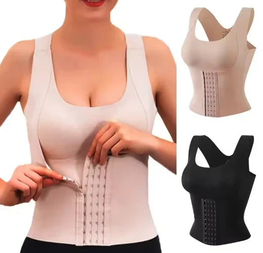 WaistSculpt™ Push-up Bra with Adjustable Straps and Removable Pads
