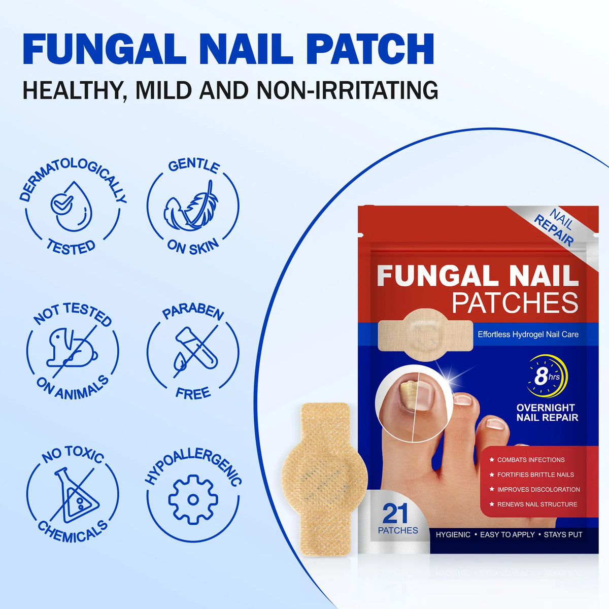 Nail Fungus Patches Overnight Adhesive Strips