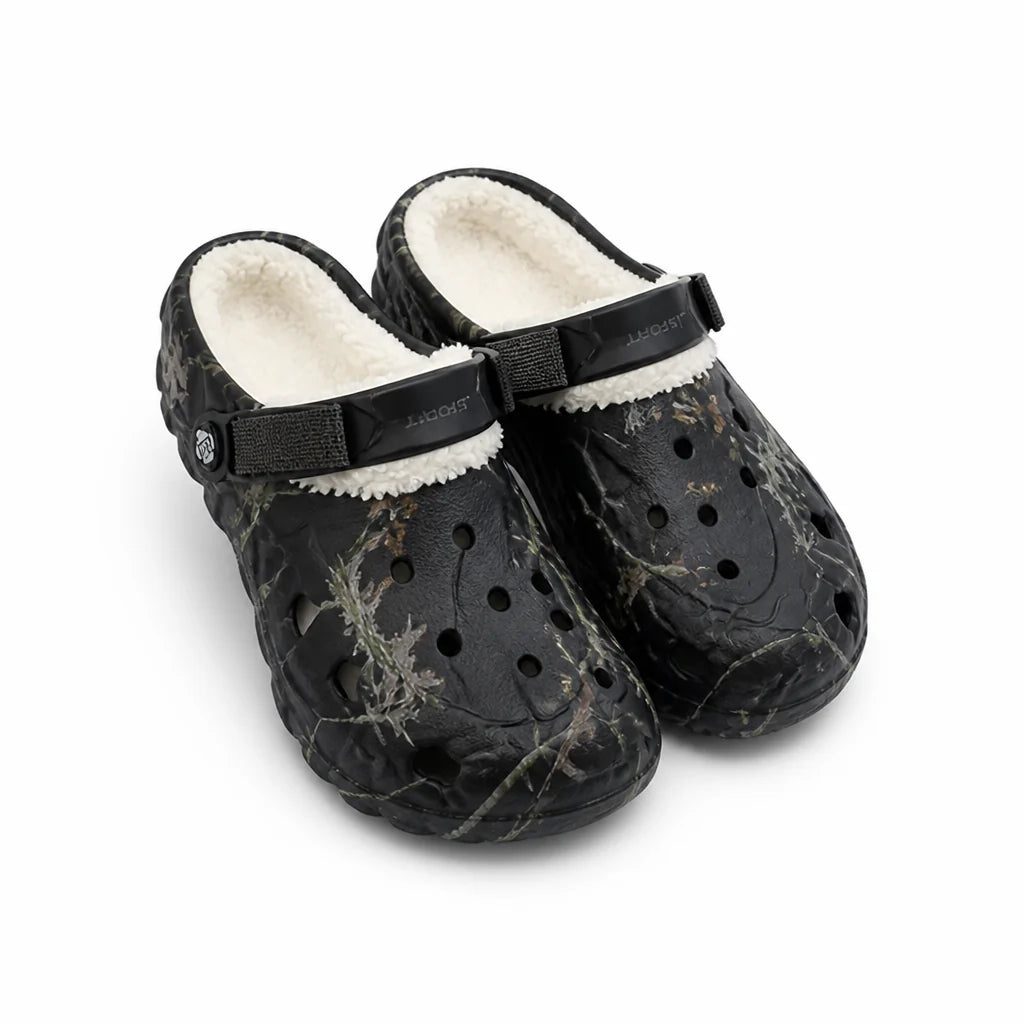 Fleece Lined Foldable Slip-On Non-Slip Clogs (Unisex)