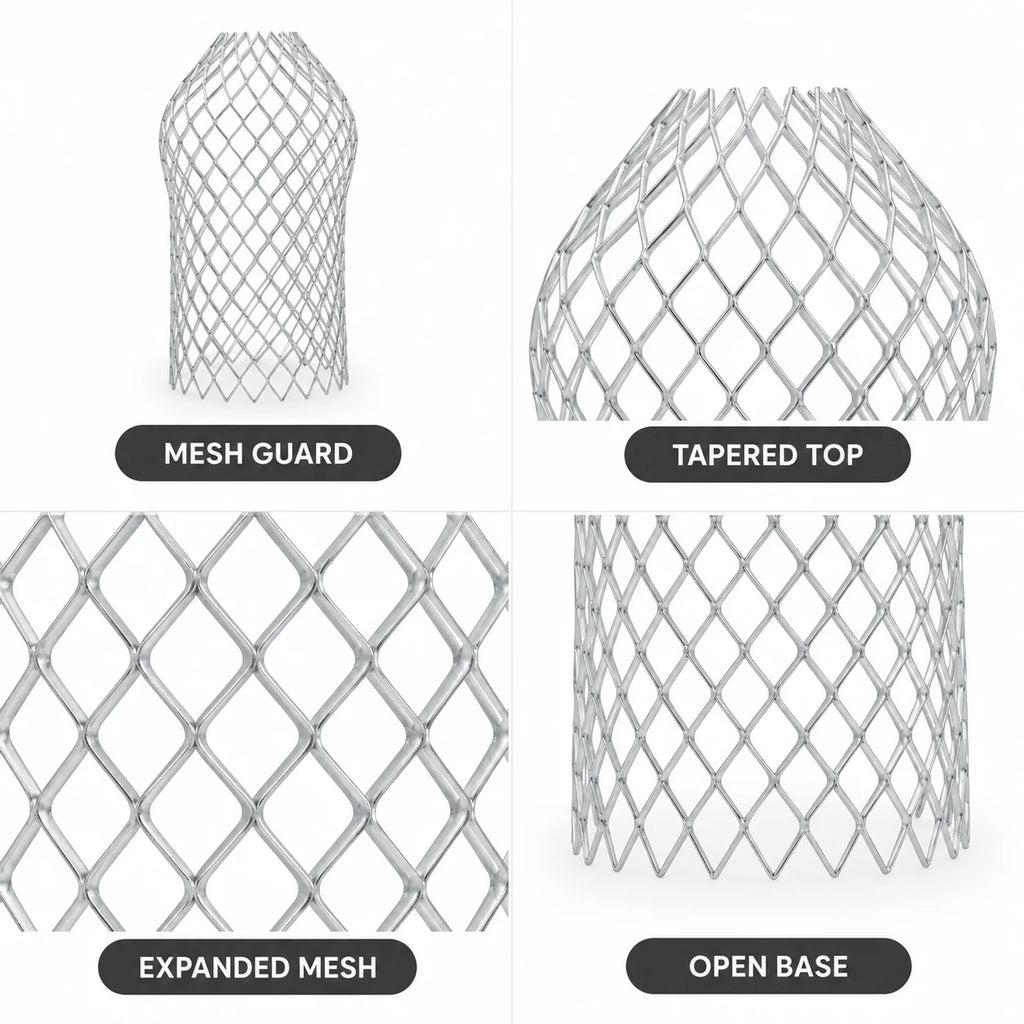 Corrosion-Resistant Aluminum Grid Rain Cover (10×17 cm)