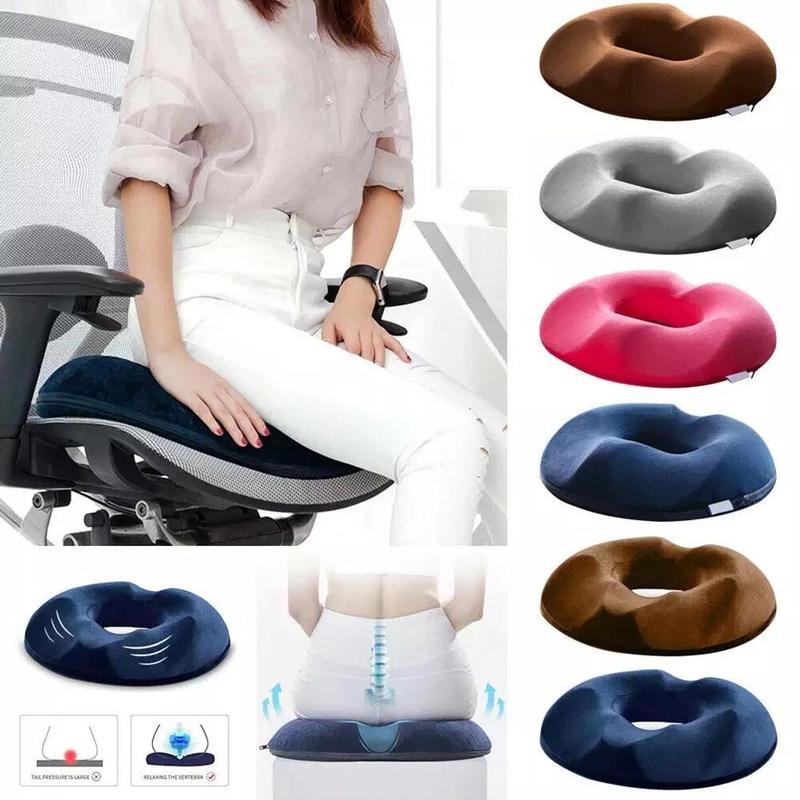 Hemorrhoid Seat Cushion, Donut Pillow, Memory Foam Support