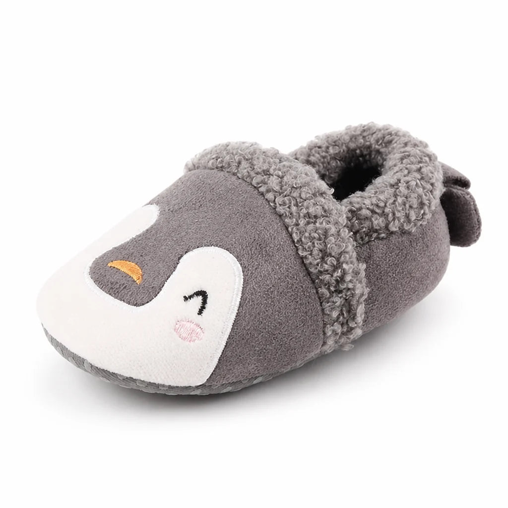 Soft, fluffy, and flexible non-slip baby booties (machine washable)