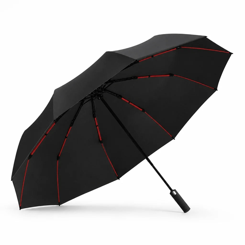 Double-Layer Windproof Folding Umbrella (125 cm Canopy)