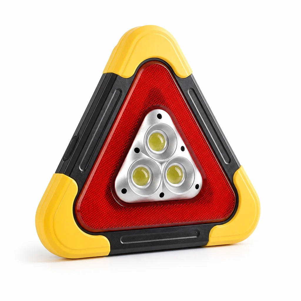 Emergency Triangle Light Solar USB Rechargeable (1200mAh)