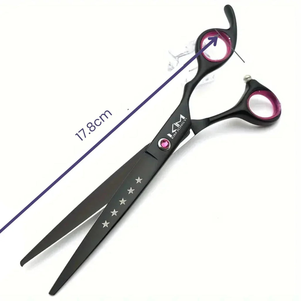 Dog grooming set with stainless steel blades and ergonomic handles