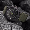 Men's Military Watch 50M Water Resistance Stopwatch Date Display