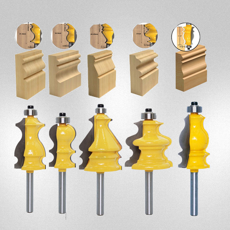 Router 1/2 Inch Shaft Architectural Profile