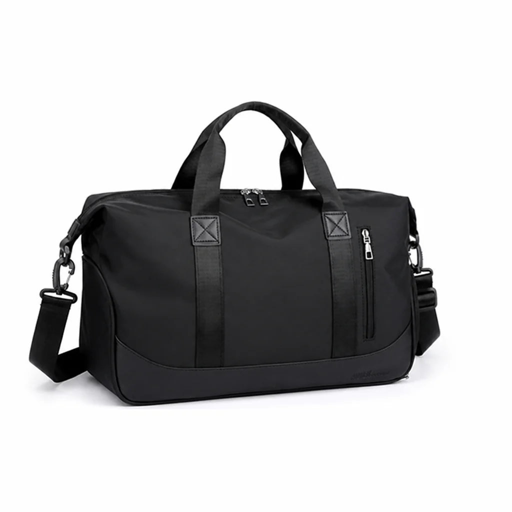 Water-repellent carry-on bag with multiple pockets