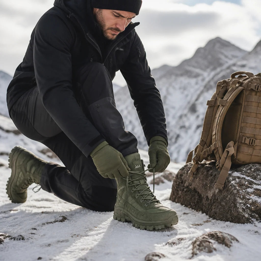 Men's Winter Boots Slip-Resistant Sole & Insulated Lining