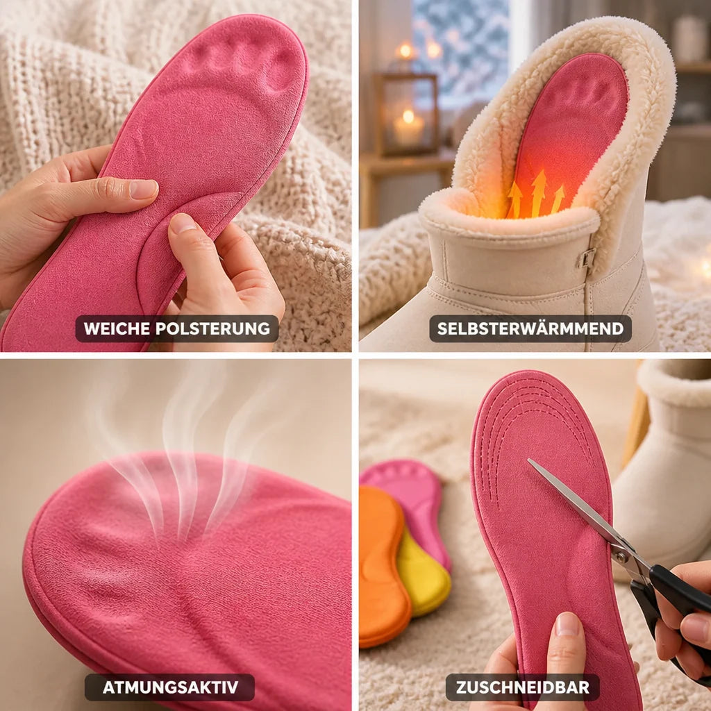 Warming Winter Insoles Memory Foam & Breathable Polyester