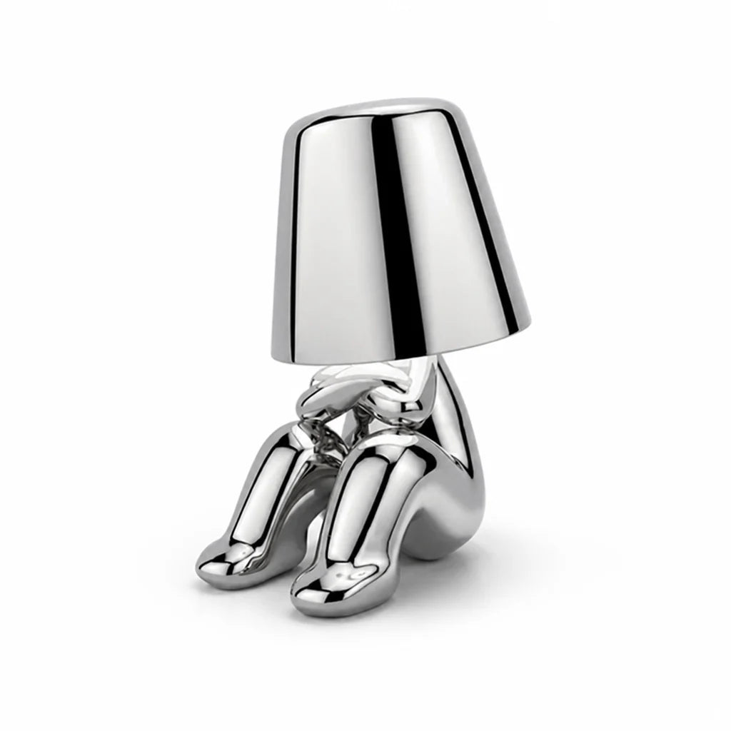 Energy-Saving LED Sculpture Desk Lamp (Gold/Silver)