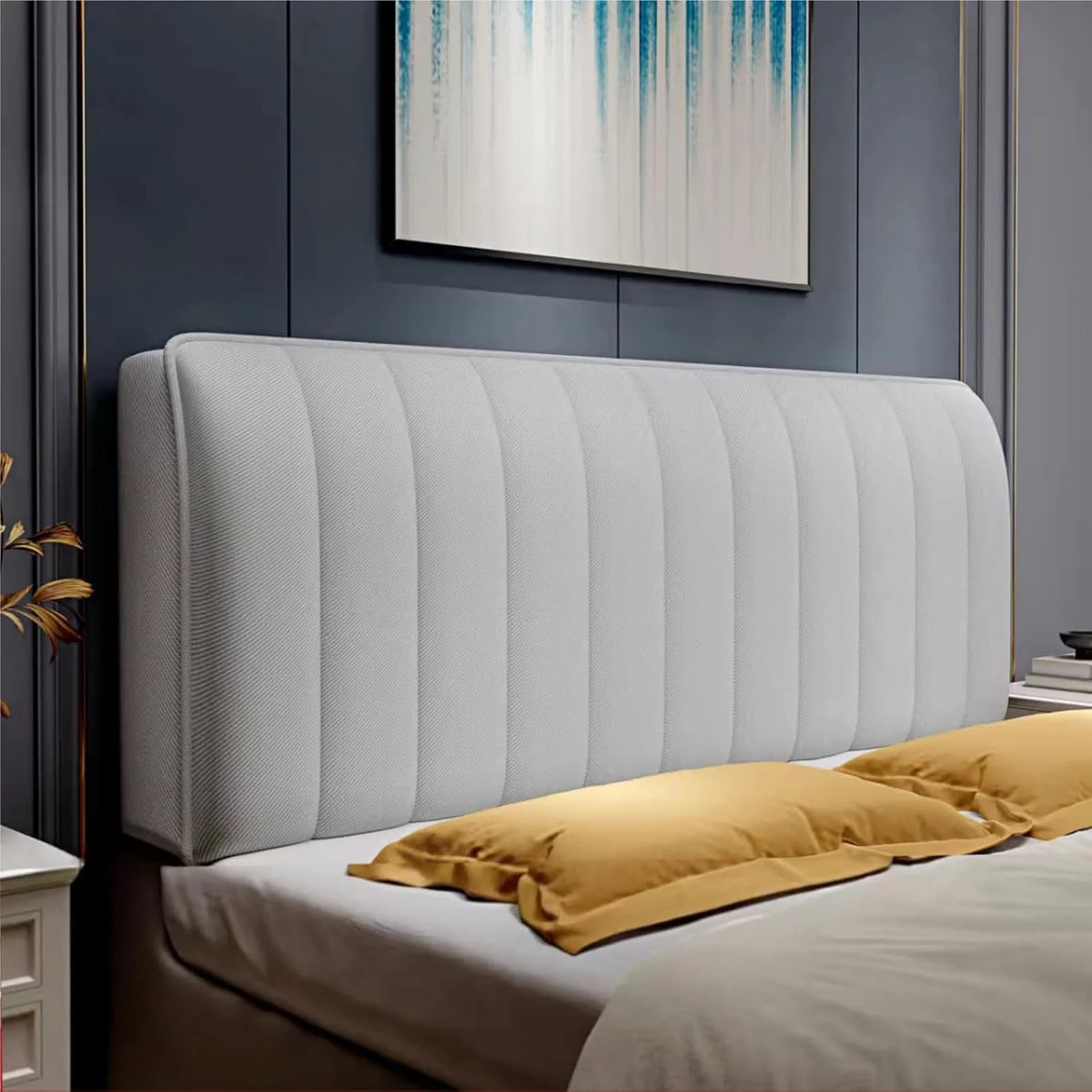 Headboard Protective Cover Velvety Soft Bed