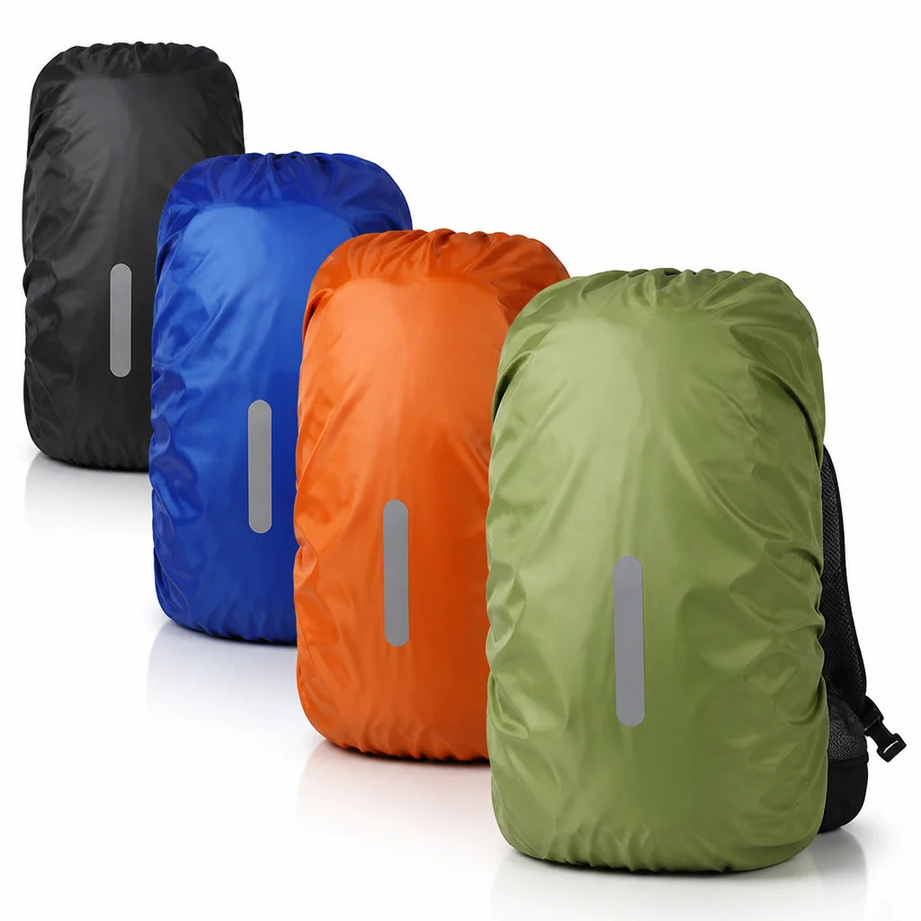 Waterproof Reflective Elastic Backpack Rain Cover