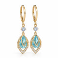 Light Alloy Hoops (Light Blue & Gold)