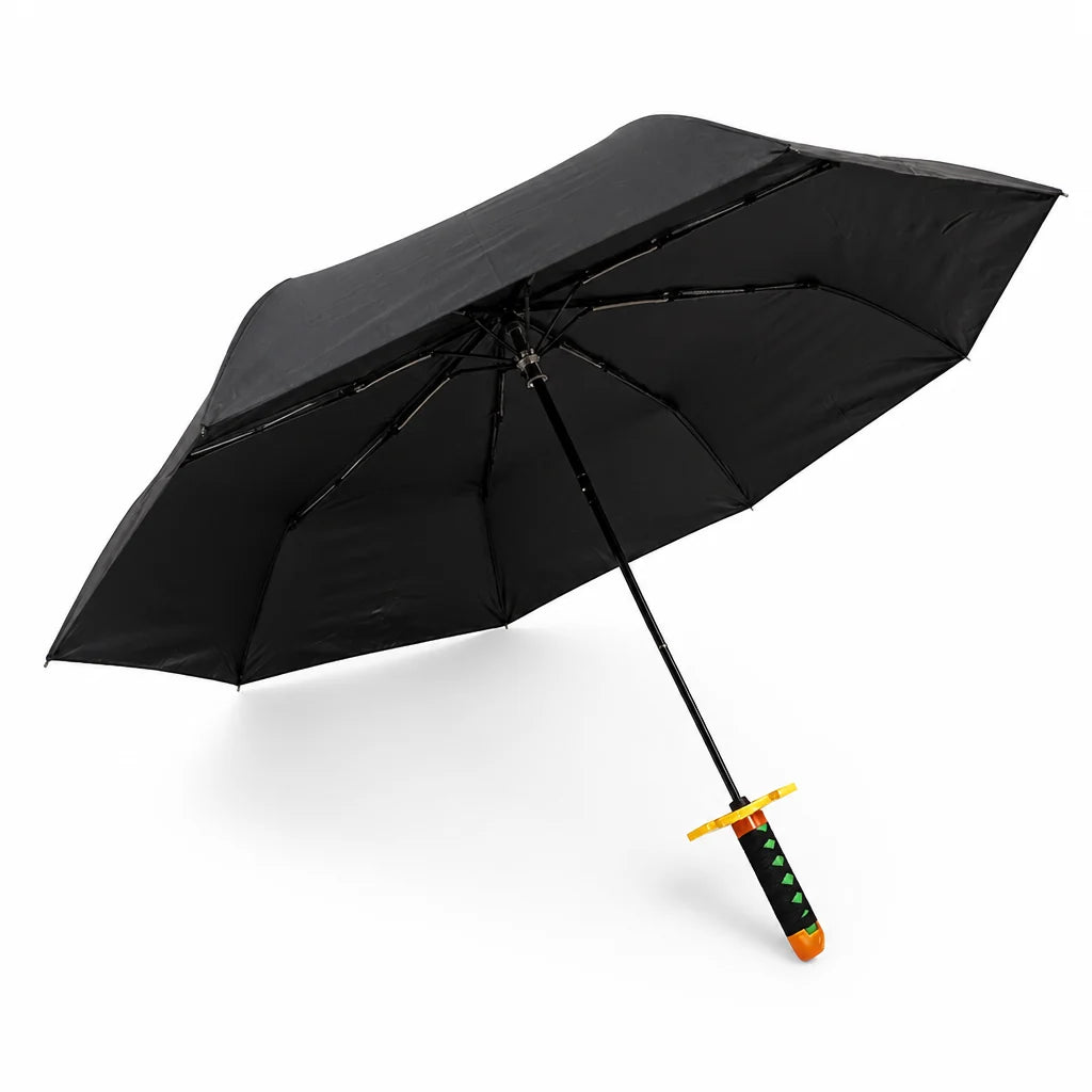 Windproof and UV-safe Foldable Umbrella in Katana Style