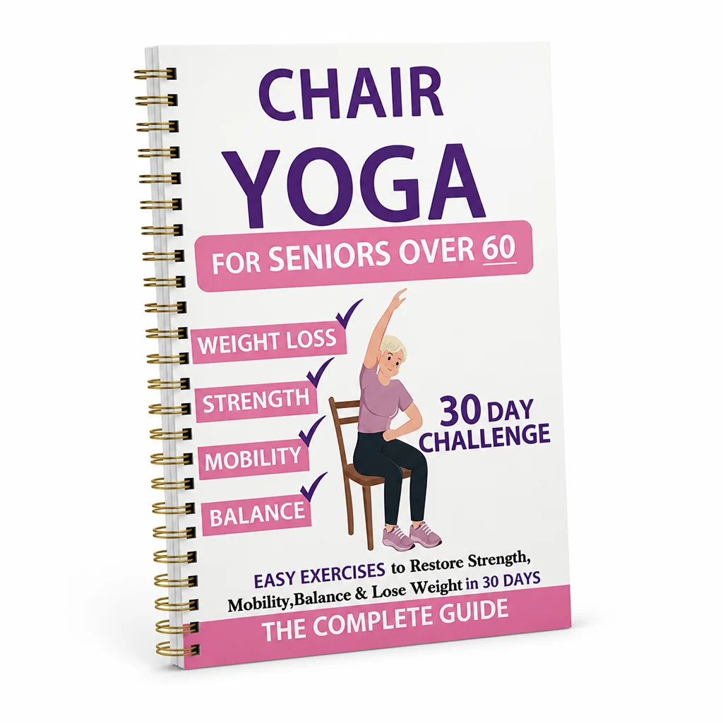Low-Impact 30-Day Stool Yoga Guide (Spiral Notebook)