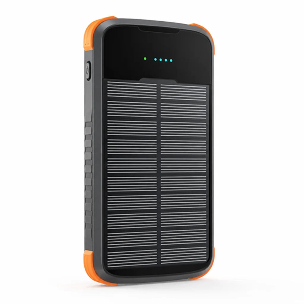 Solar-Powered High-Capacity Power Bank (Integrated Multi Charging Cables & Jump Starter)