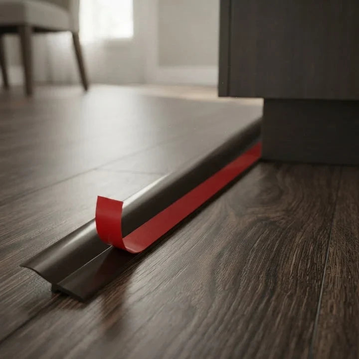 Self-adhesive three-layer silicone seal for doors