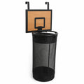 Over-the-Door Basketball Hoop with Laundry Basket (Removable Net Bag)