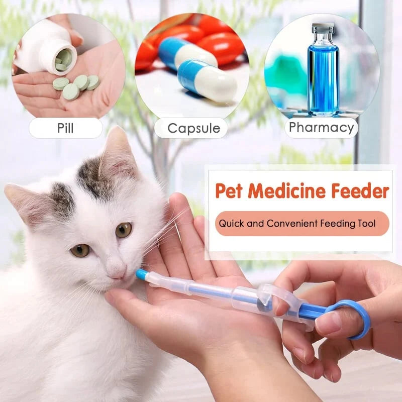 Pet Medication Dispenser Tablet Feeder Double Tip (2 Pack)