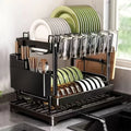 2-Tier Draining Rack with Drain