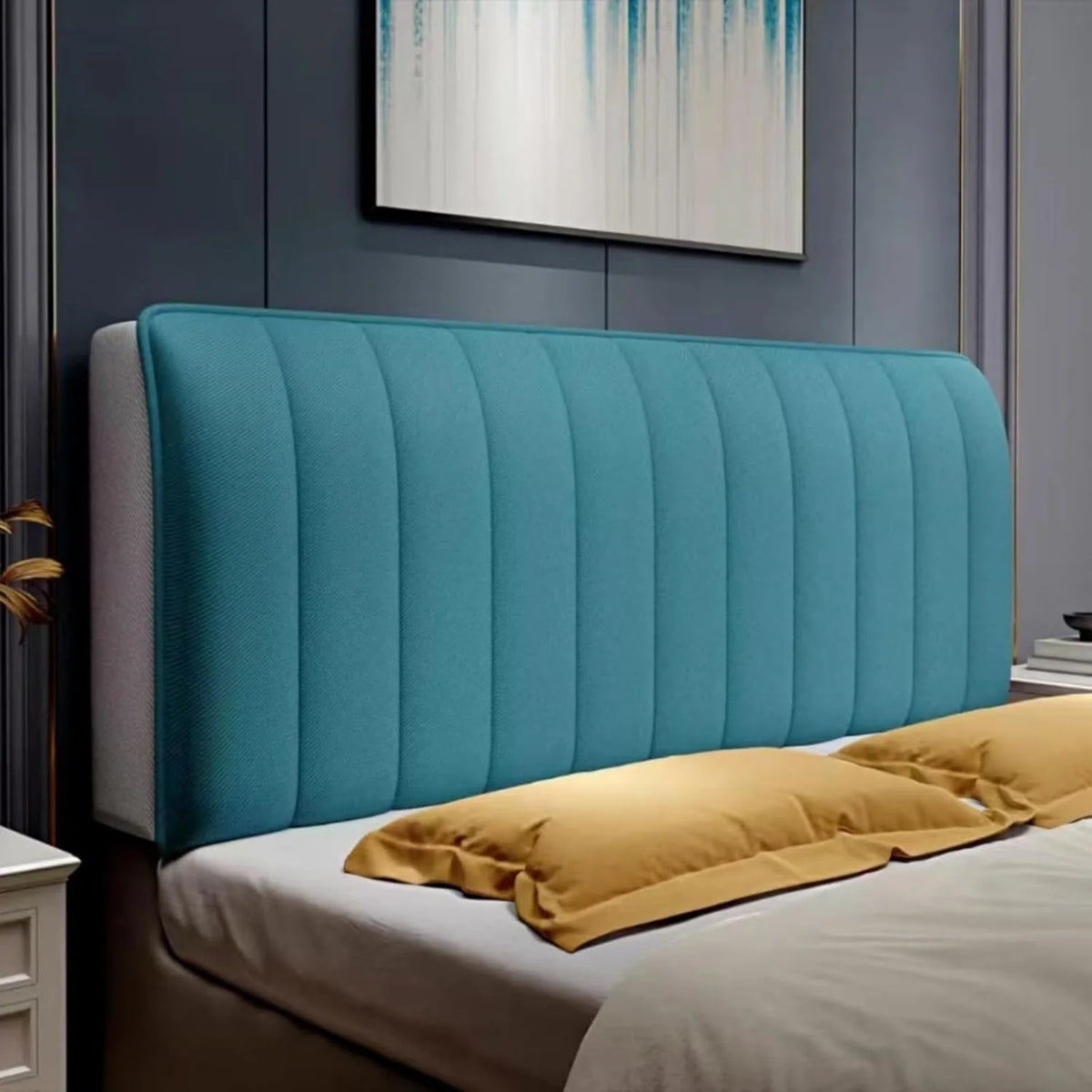 Headboard Protective Cover Velvety Soft Bed