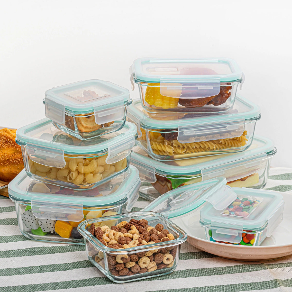 Food Storage Containers Airtight Leakproof Lids (8-Piece Set)