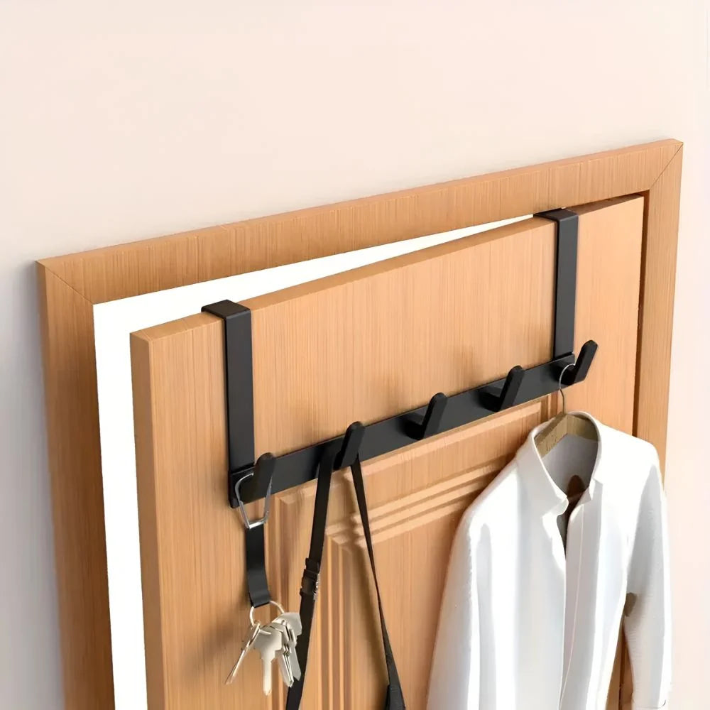 Door wardrobe 5 hooks stainless steel