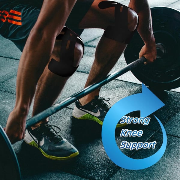 Kinesiology Tape for Knees, Pre-Cut Cotton Strips