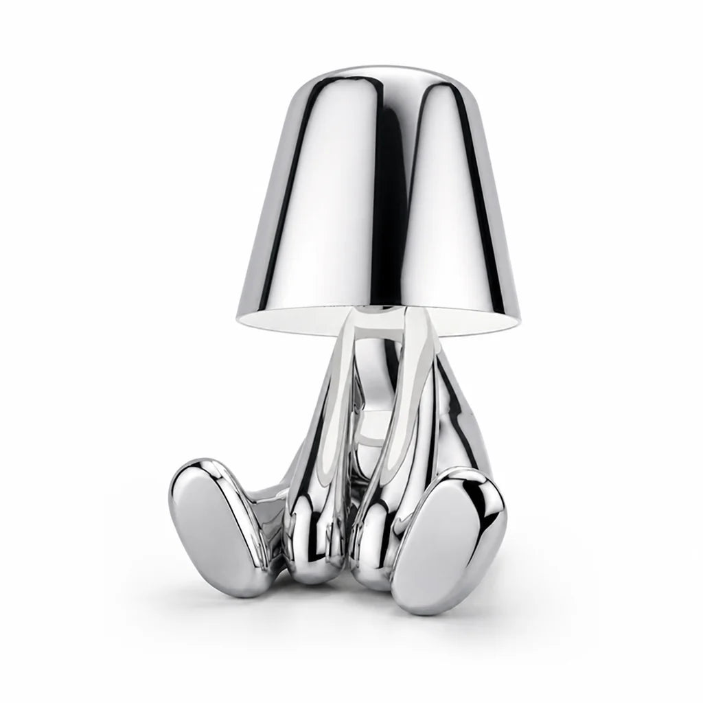 Energy-Saving LED Sculpture Desk Lamp (Gold/Silver)