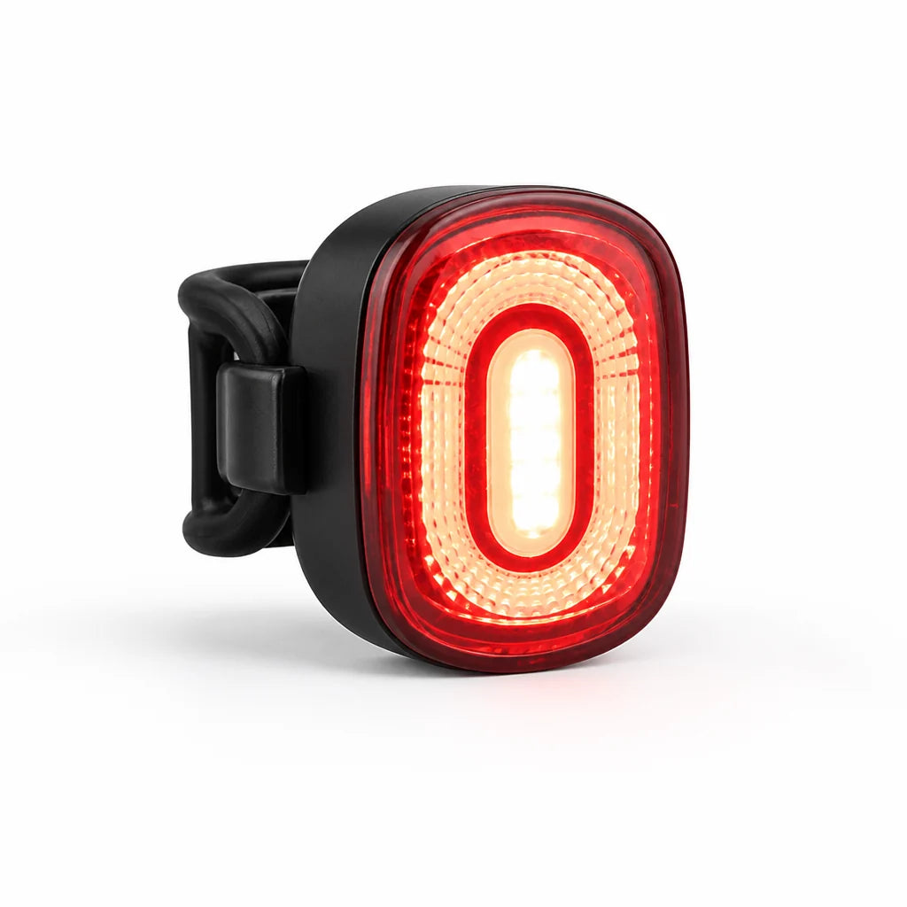 Intelligent Brake Light with 60 Lumen Rechargeable Rear Light for Bicycles