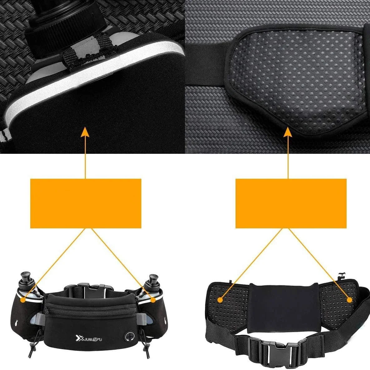 Running Belt with Water Bottle Holder