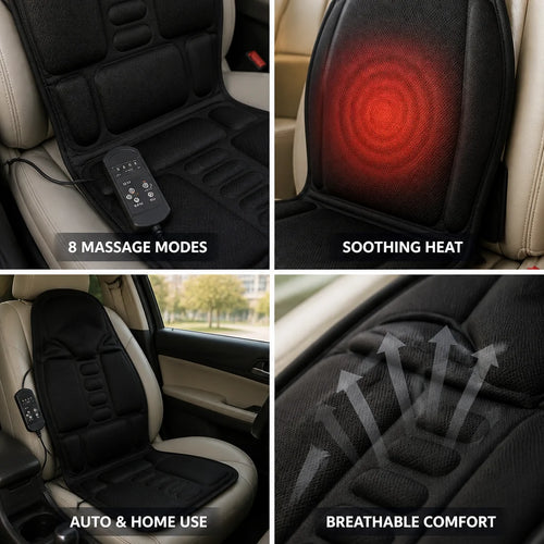 8-Mode Massage & Infrared Heat Seat Cushion (Car & Office)