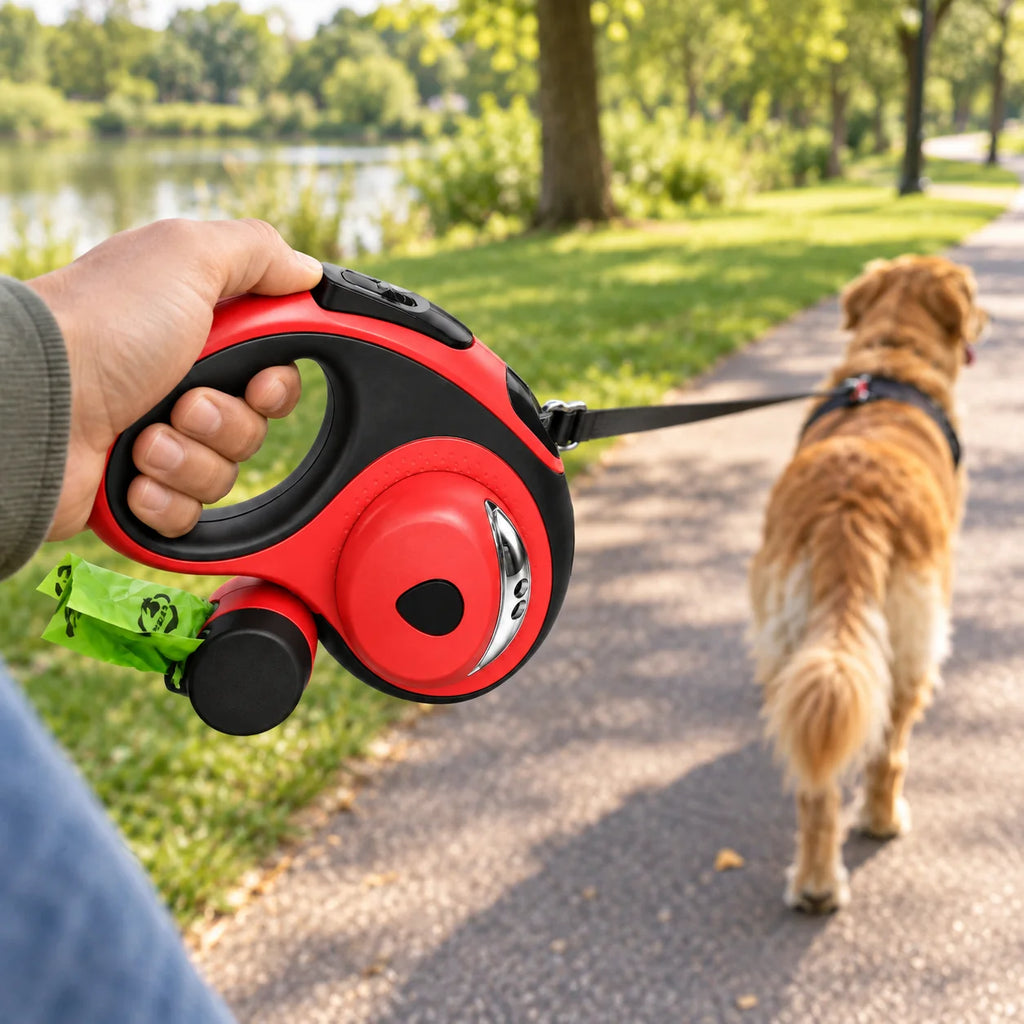 Tangle-Free Automatic Retractable Dog Leash