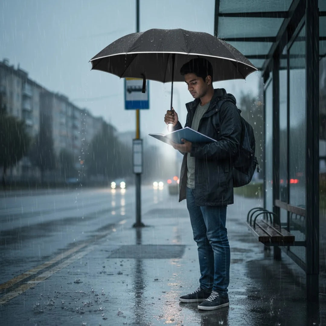 StormShield LED Umbrella with Automatic Opening