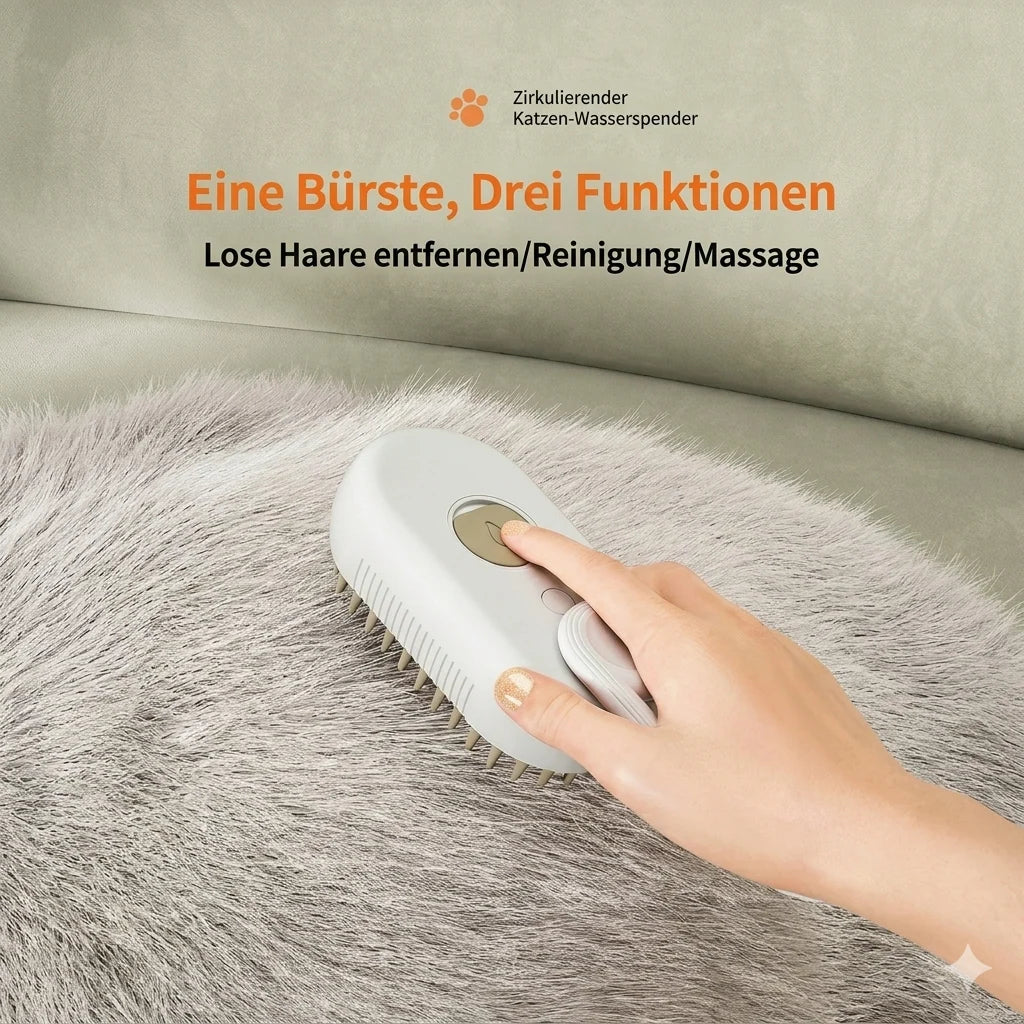 FurEase™ 3-in-1 Spray Brush — Transform Fur Care into a Stress-Free Pampering Ritual for Brightly Clean Furniture and Happy Pets