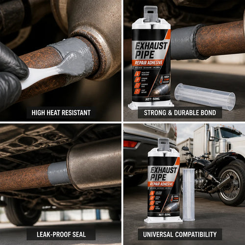 1 +1 FREE | Two-Component High-Temperature Exhaust Pipe Repair Adhesive (50 ml)