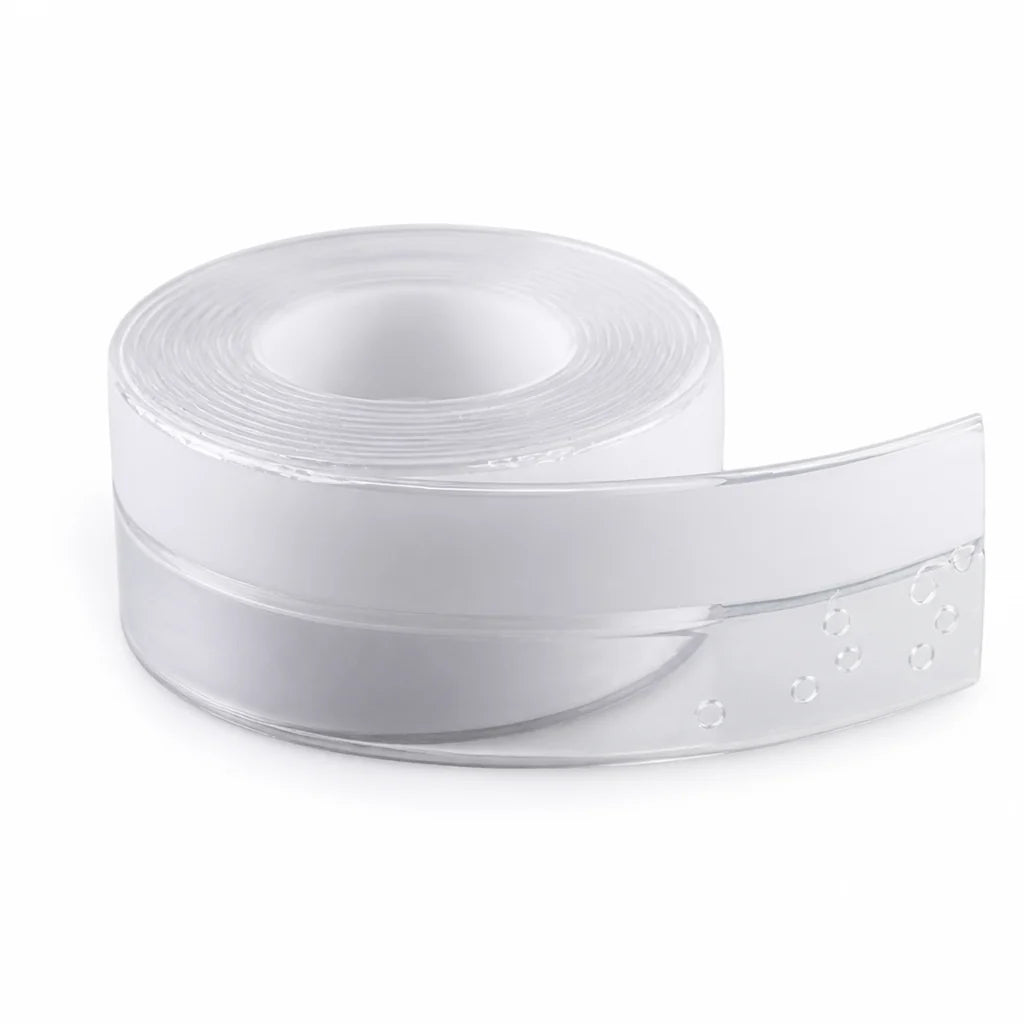 Self-adhesive flexible silicone sealing strip for door drafts (5 m)
