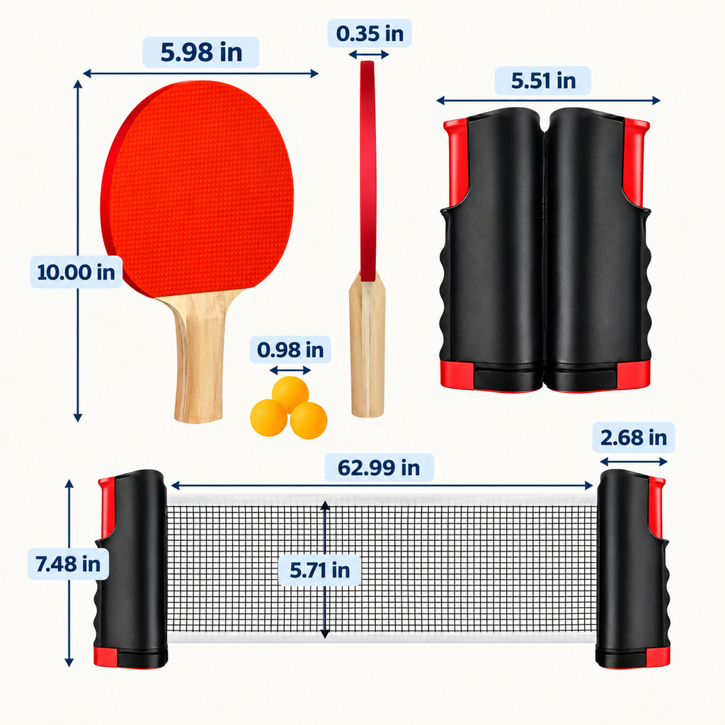 PingPro™ Table Tennis Set – Play Instantly Anywhere