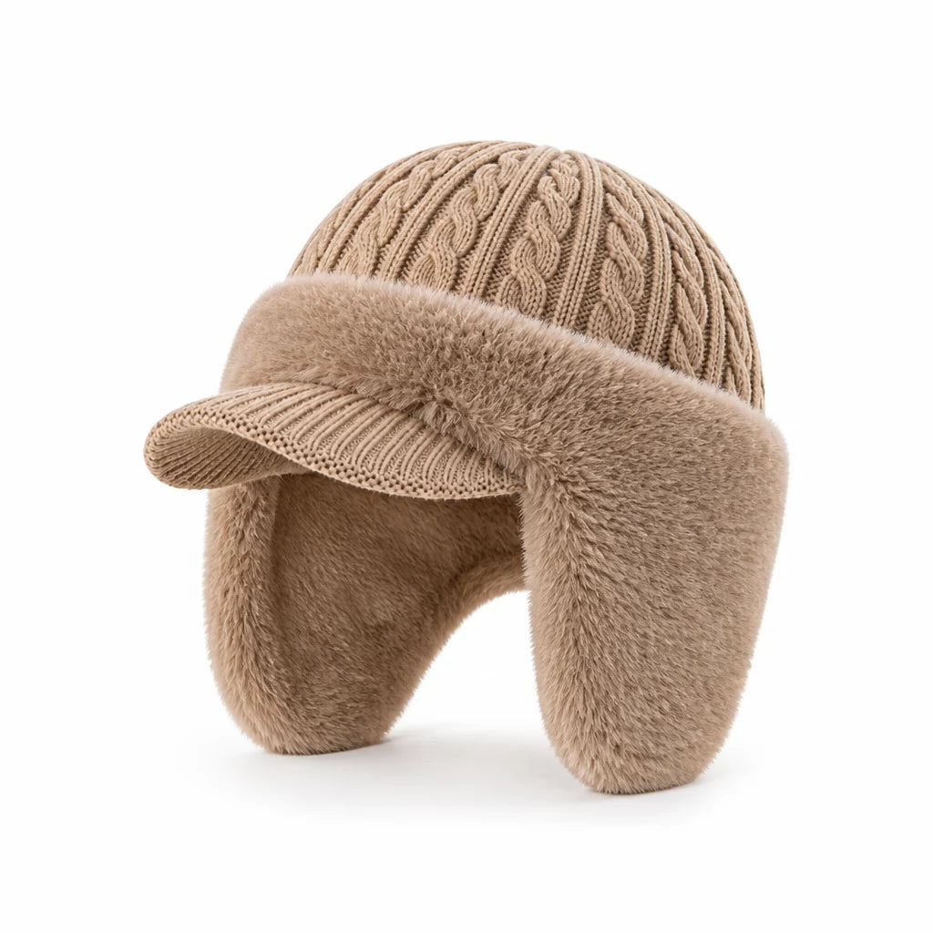 Trapper Hat Earflap Insulated Windproof Polyester & Acrylic Lining (Packable)