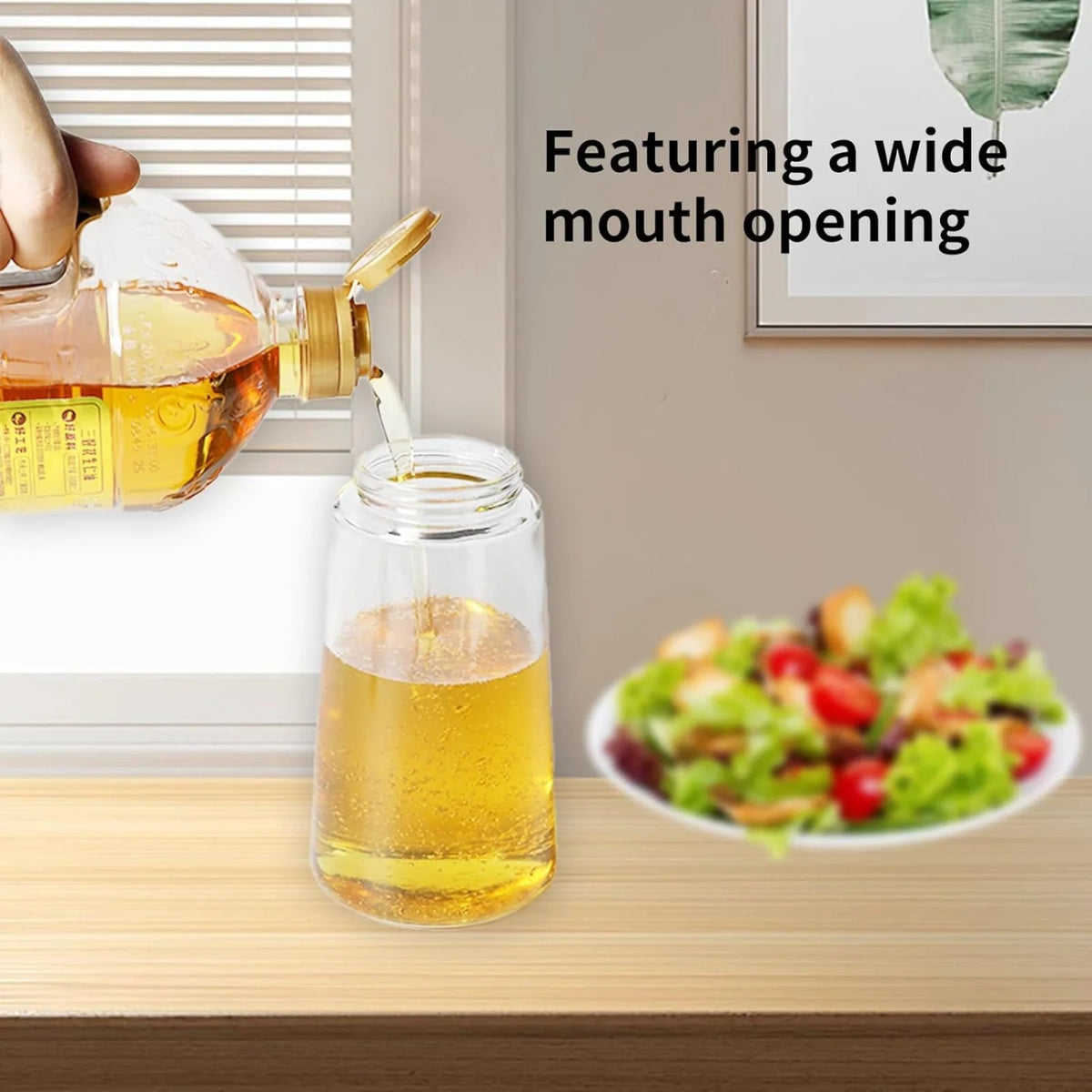 Oil Dispenser Bottle Glass Cooking Sprayer