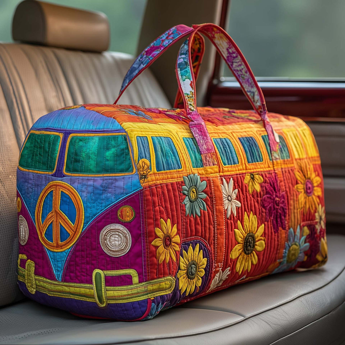 FloraVoyage Quilted Flower Travel Bag C3.1