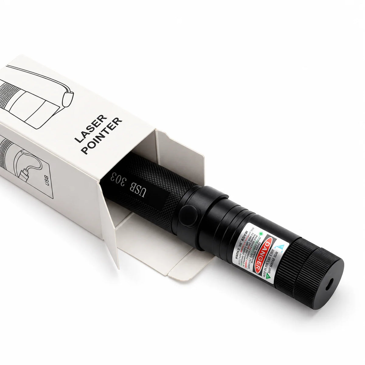 Laser Pointer 532nm Green USB Rechargeable Battery