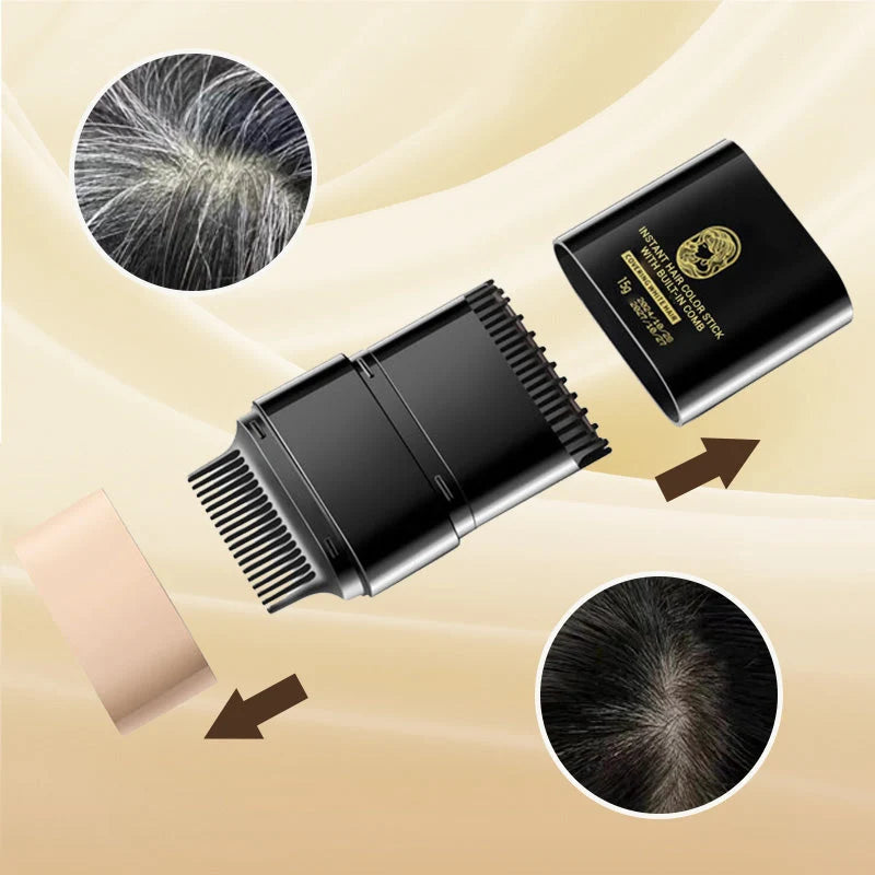 2-in-1 Hair Coloring Stick with Comb