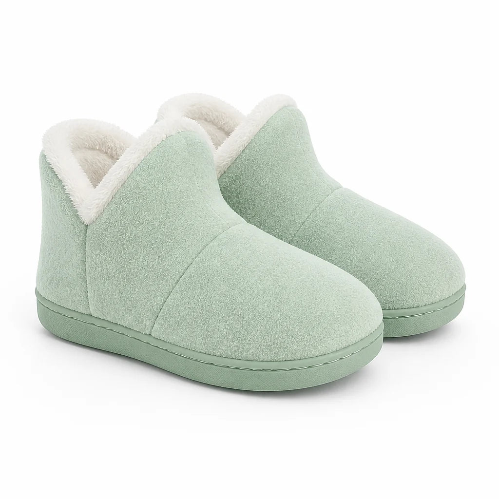 Soft Fleece-Lined Anti-Slip Slippers (Large Sizes)