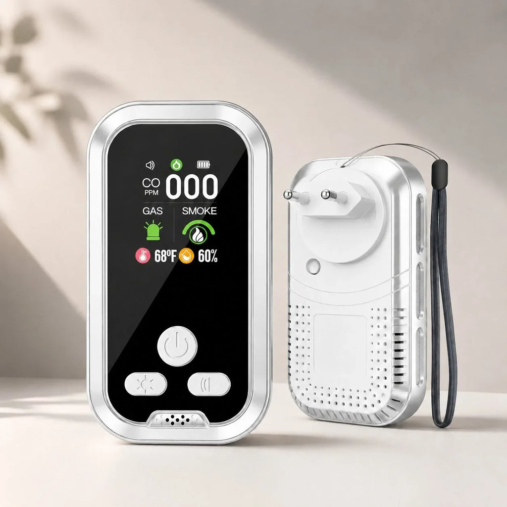All-in-One Rechargeable CO, Gas, and Smoke Detector